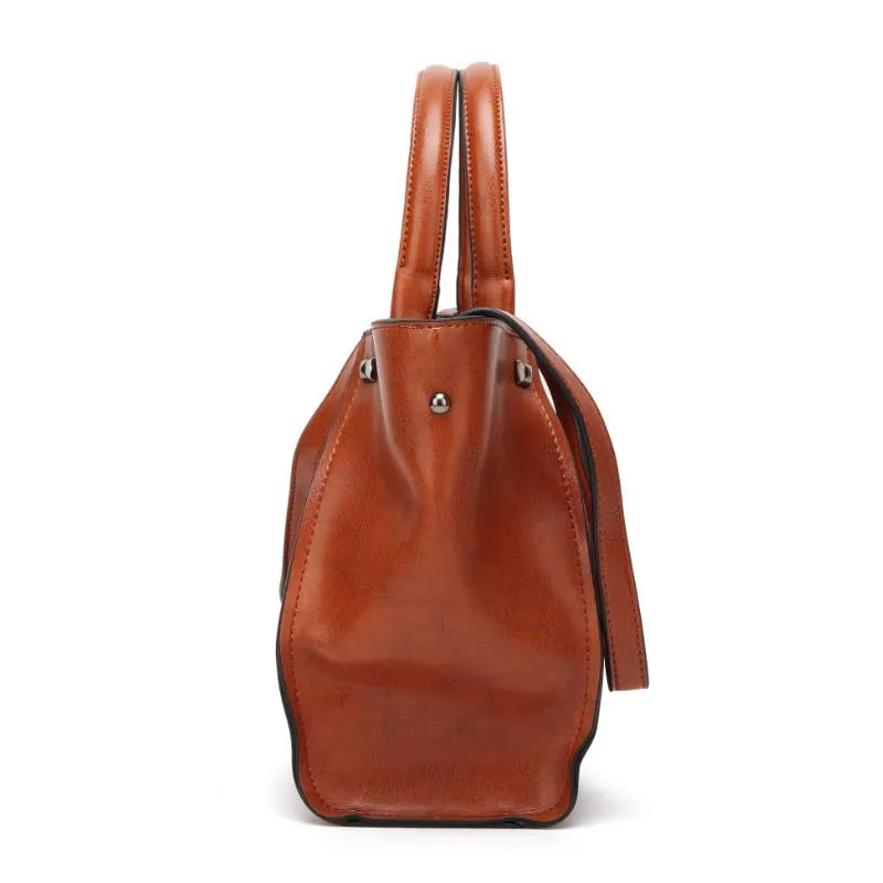 Chuwanglin простые женские кожаные сумки масло воск сумка через плечо Bolsa feminina модная