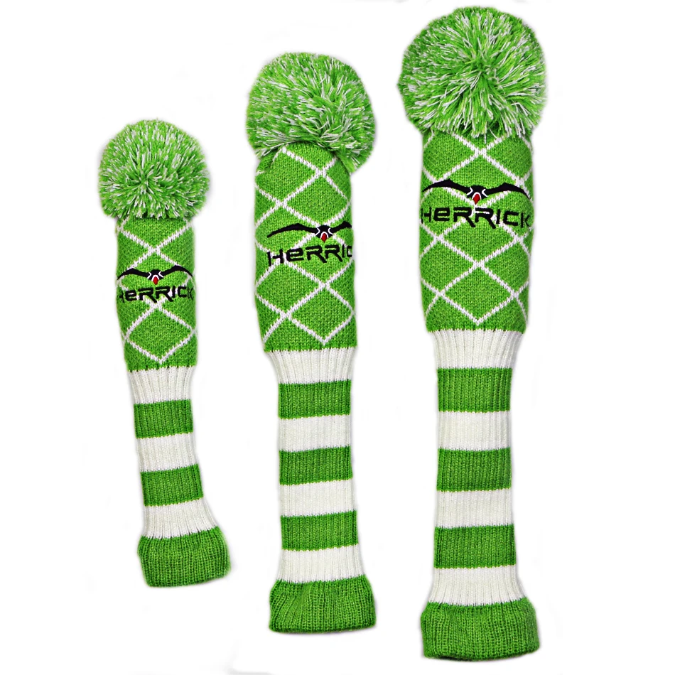 

golf clubs headcover Wool Knit Golf Clubs Set Driver NO.3.5 Fairway Wood Head Covers 3 colour to choose free shipping
