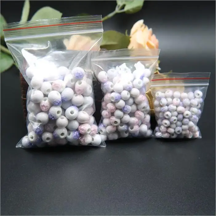 Керамические бусины с трещинами 50 шт