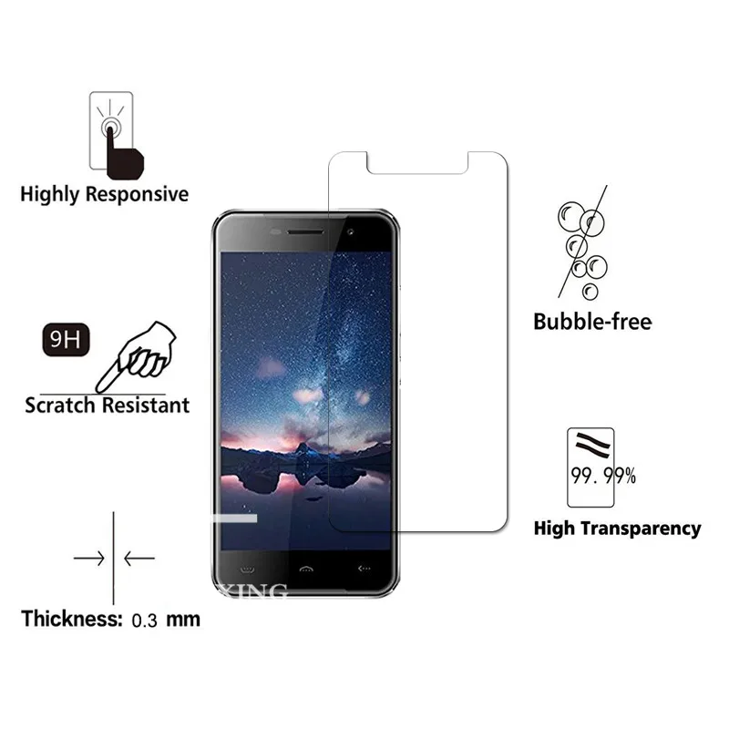 С уровнем твердости 9H закаленное Стекло для Homtom HT37 Pro Экран Защитная пленка