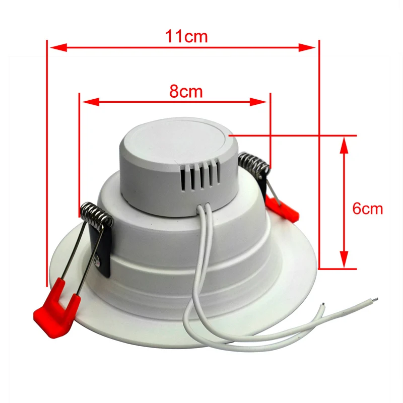 

JIawen 6pcs/lot 5W Cool White/Warm white light LED Panel Lights LED Ceiling Lights (AC 85-265V)