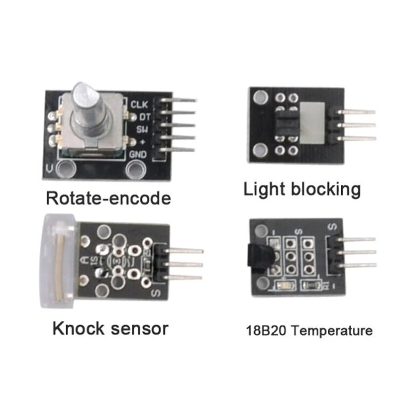 Умная электроника 37 в 1 Набор сенсорных модулей для Arduino и Mcu обучающего