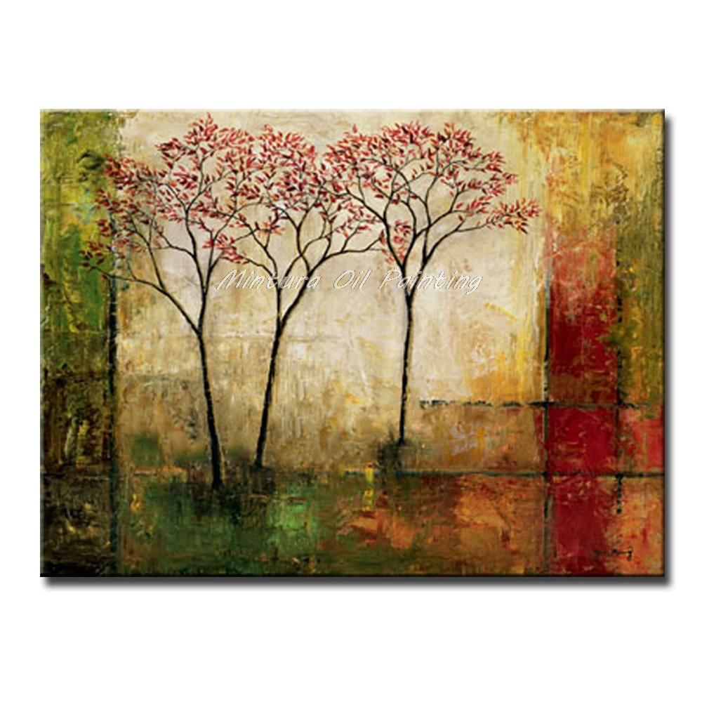 Картина на холсте с изображением богатых деревьев|oil painting|paintings on canvasoil painting canvas |