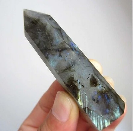 Натуральный красивый лабрадоритовый кварц кристаллическая палочка|crystal wand sex
