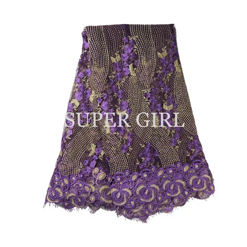 Африканский кружевной ткани 2017 Высокое качество французский тюль с камнем гипюр