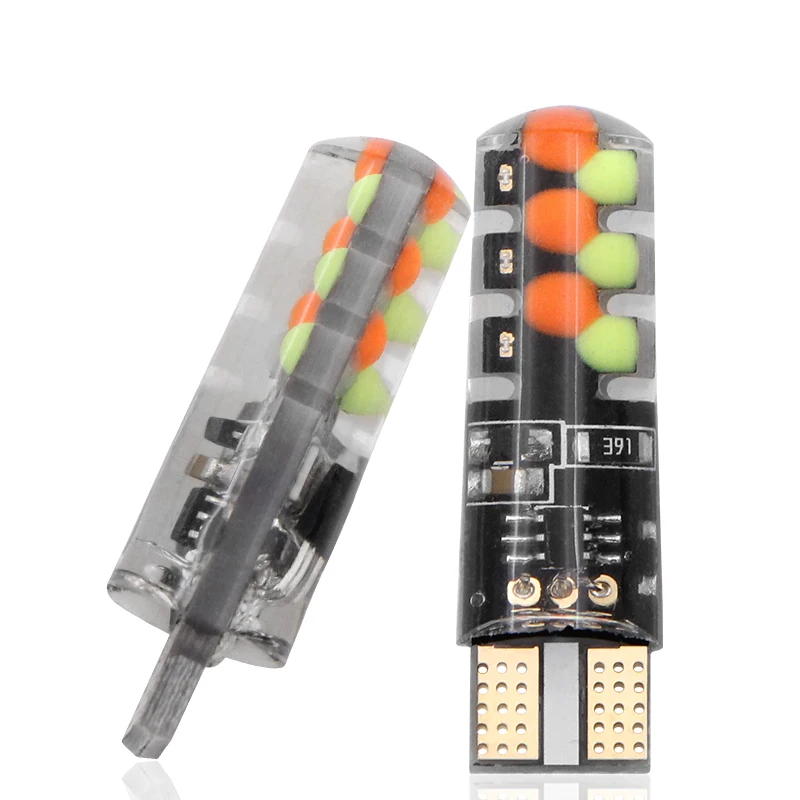 Автомобильный светодиодный T10 RGB W5W Габаритные фонари для автомобиля 194 168