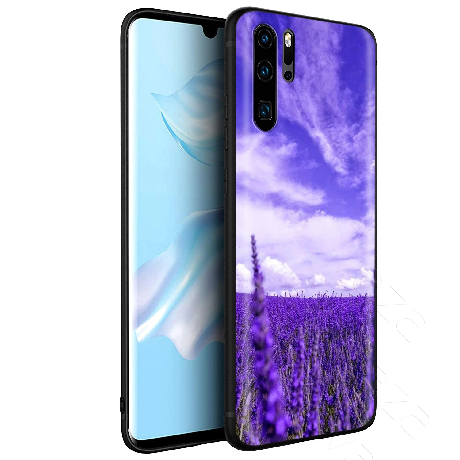 Простой Лавандовый чехол Lavaza с фиолетовыми цветами для Huawei Mate Y7 Y9 P8 P9 P10 P20 P30 P40 Max