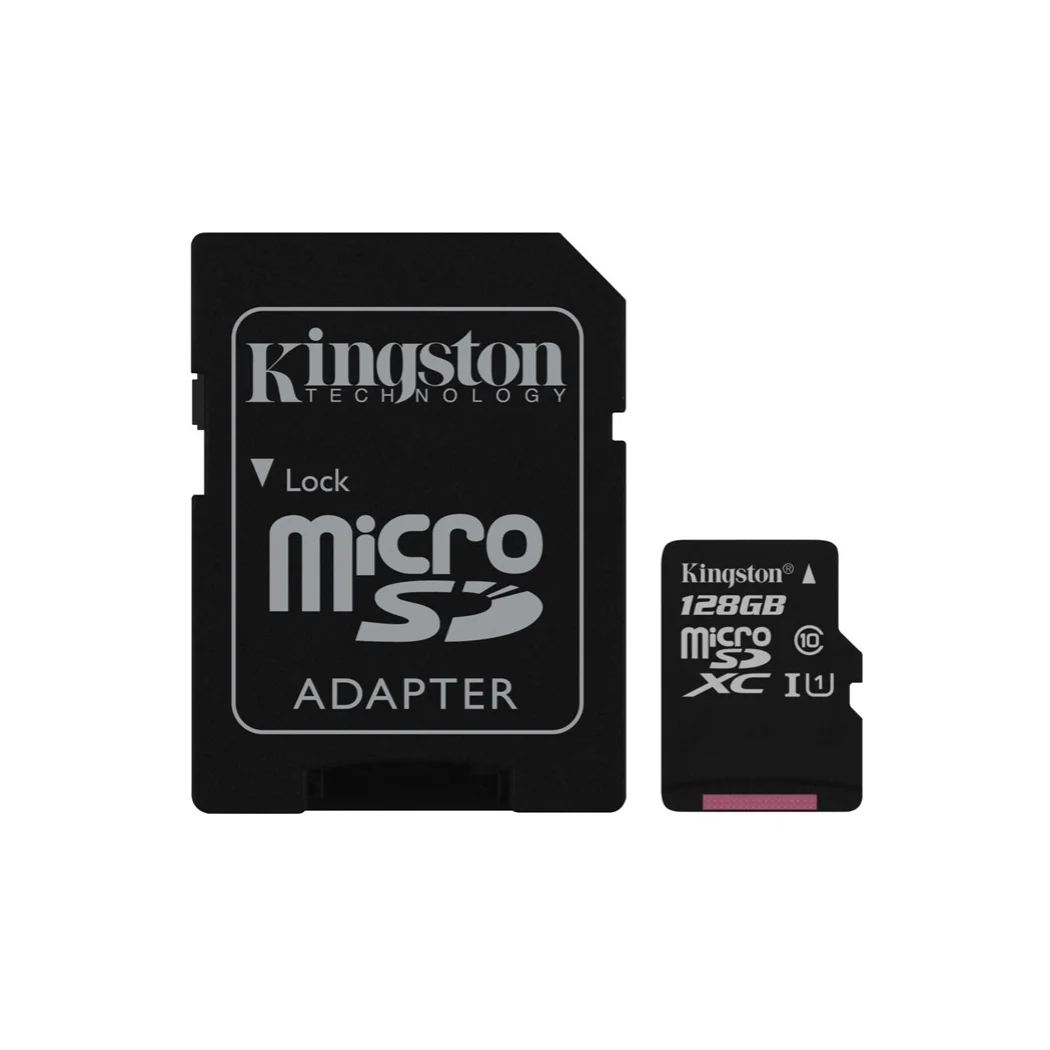 Kingston technology Canvas Select 128 ГБ MicroSDXC Class 10 UHS-I 80 МБ/с./с черный | Компьютеры и офис