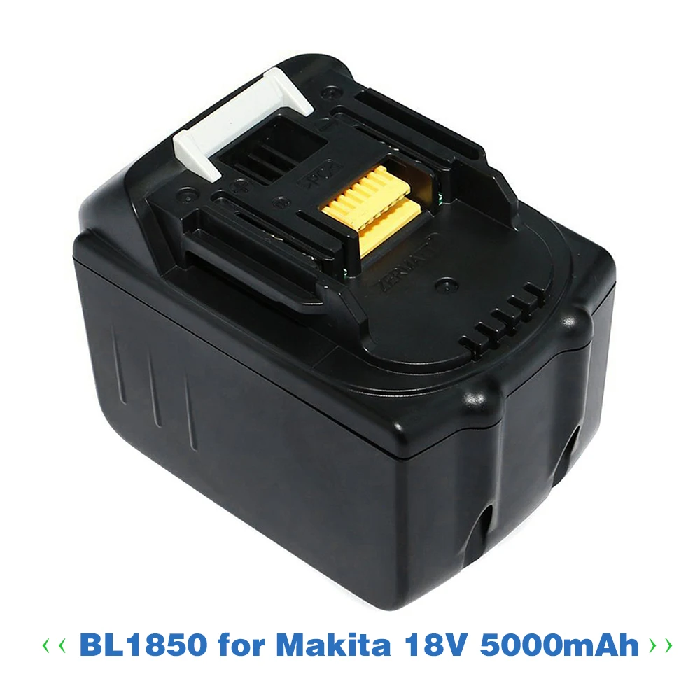 Новые 18 в 5000 мАч сменные батареи для Makita BL1850 LXT400 BL1840 литий-ионный аккумулятор 5 0 Ач