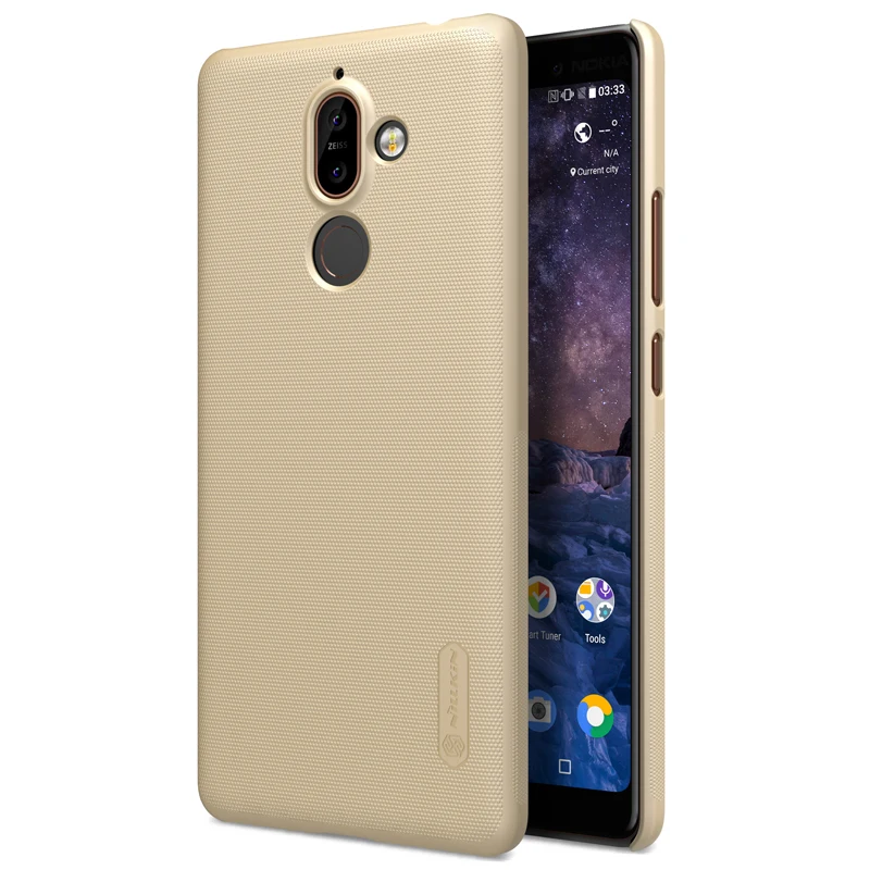 For nokia 7 plus case cover NILLKIN Frosted PC hard back with Gift Phone Holder for 7plus 6.0 inch |