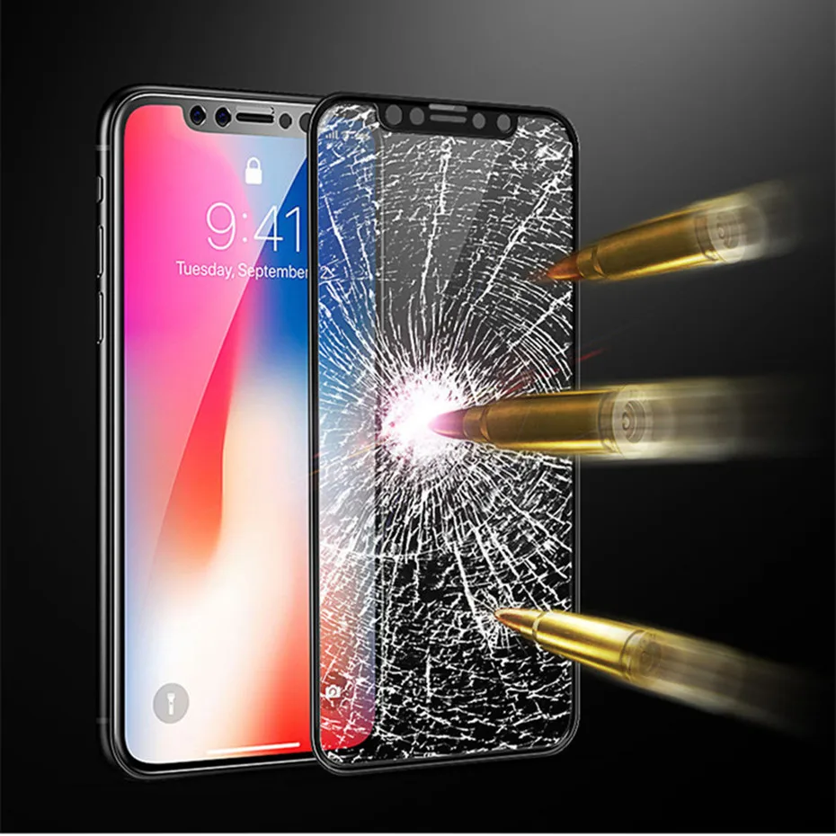 10 шт./лот 3D мягкий край 9H закаленное стекло для iPhone 6 6s 7 plus полное покрытие