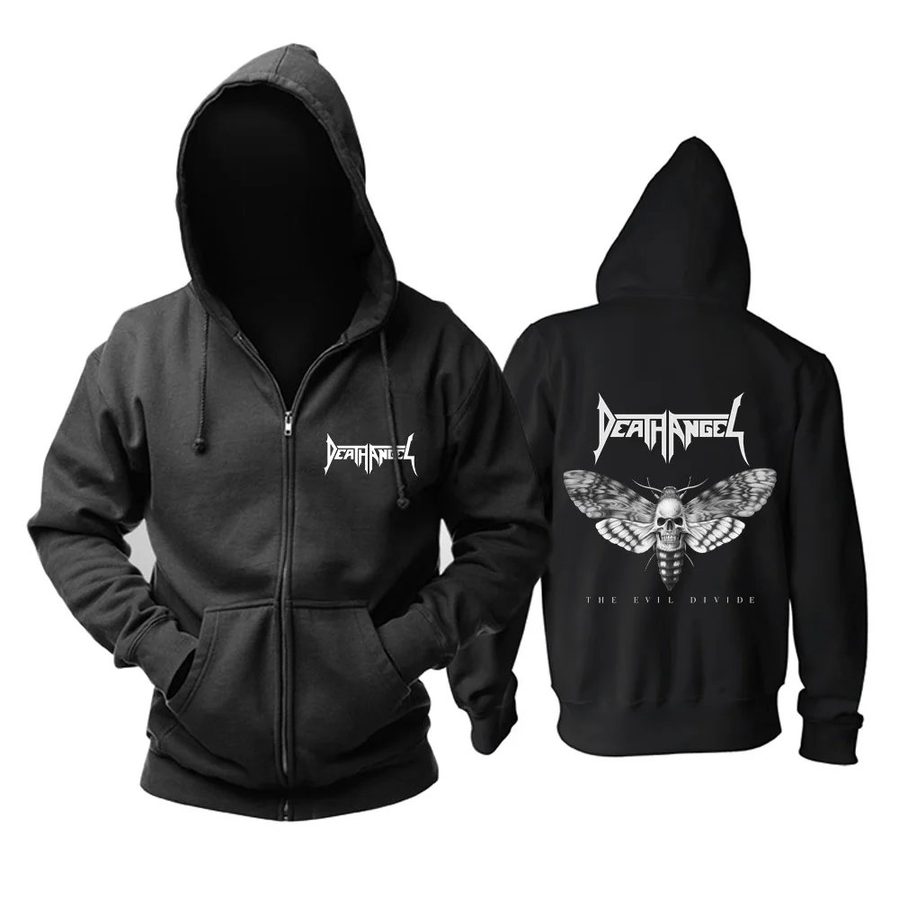8 видов прохладная молнии Death Angel хлопок рок черным черепом для мальчика куртка с