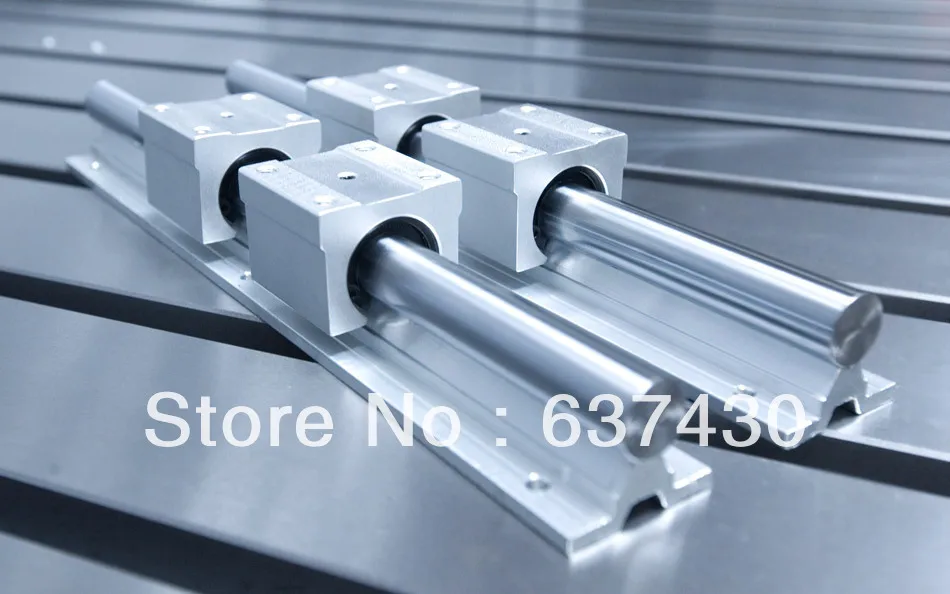 

2pcs SBR20 L1200mm + 4pcs SBR20UU linear open block bearings