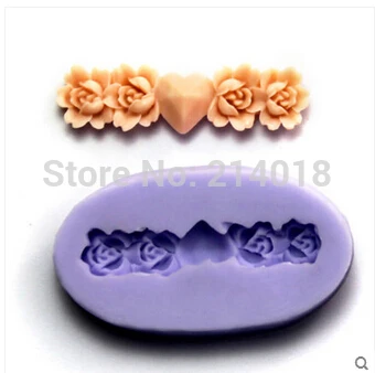 Бесплатная доставка Новый стиль 3d Мини цветок помадные формы оптовая продажа