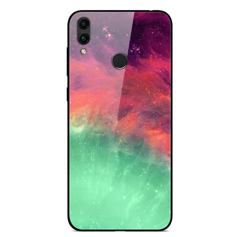 22 Tempered Glass Case For Huawei Honor 8C Case Hard PC Back Cover For Huawei Honor 8C Phone Cases Soft Bumper Coque on Honor8C 8 C - Цвет: 22