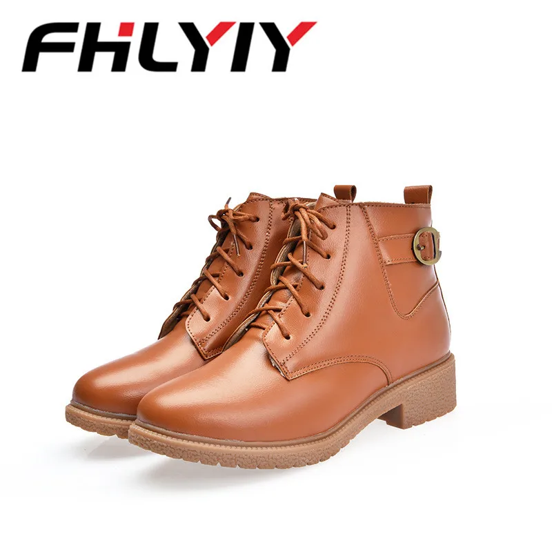 FHLYIY/обувь на шнуровке из искусственной кожи молнии женские модные кожаные