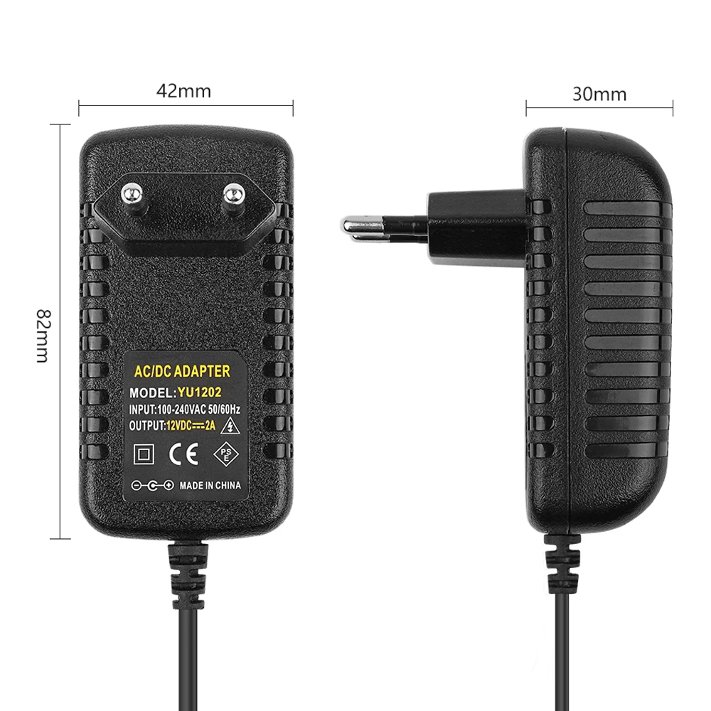 DC12 источник питания усилителя адаптер AC100-240V к DC12V блок питания ЕС США штекер Адаптер для динамика усилитель звука DIY