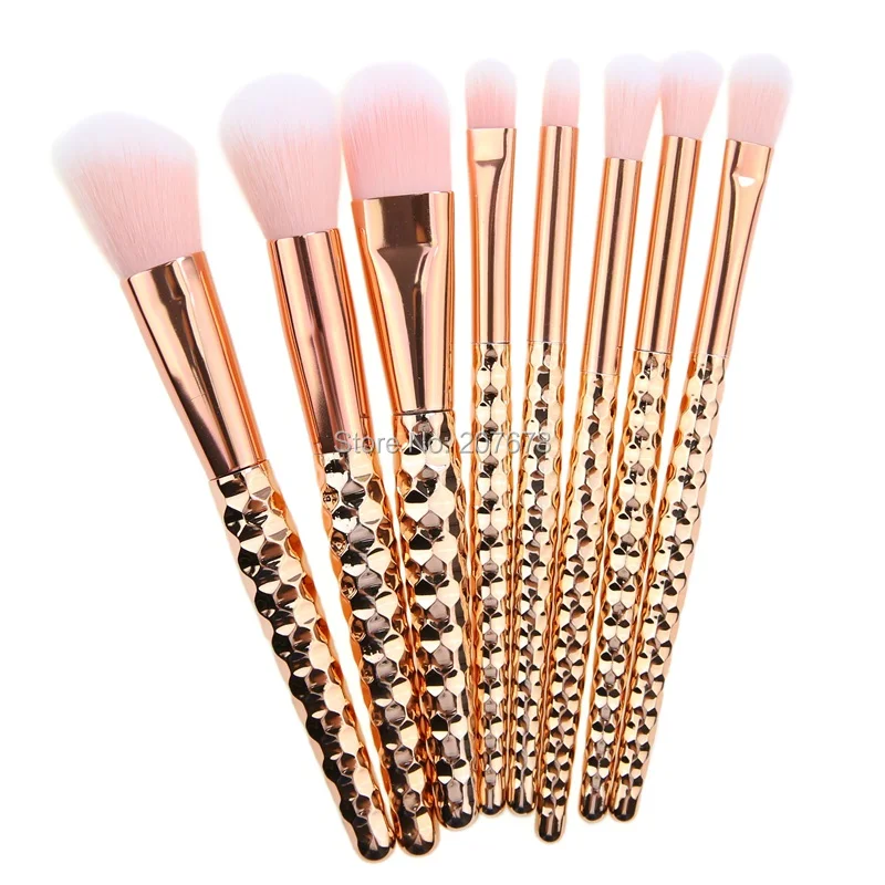 Набор кистей для макияжа 8 шт. нейлоновая основа пудра румяна лица глаз