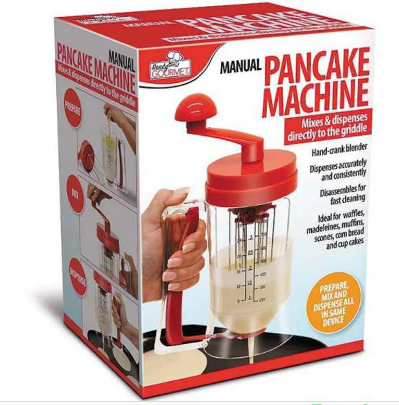 Ручной Блинный кекс смеситель для теста Диспенсер Блендер Машина Speratator измерительная чашка для выпечки инструмент