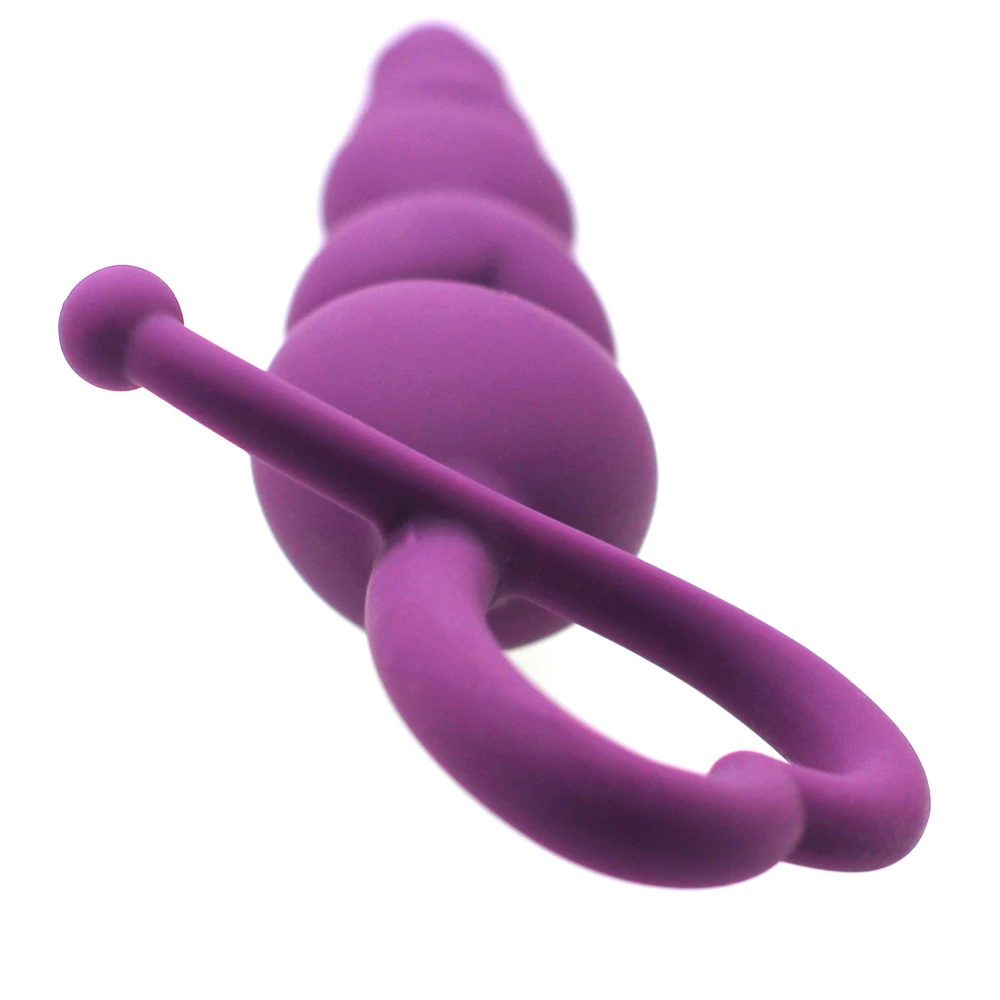 Секс-игрушки Smspade Aual для взрослых силиконовые фиолетовые анальные шарики