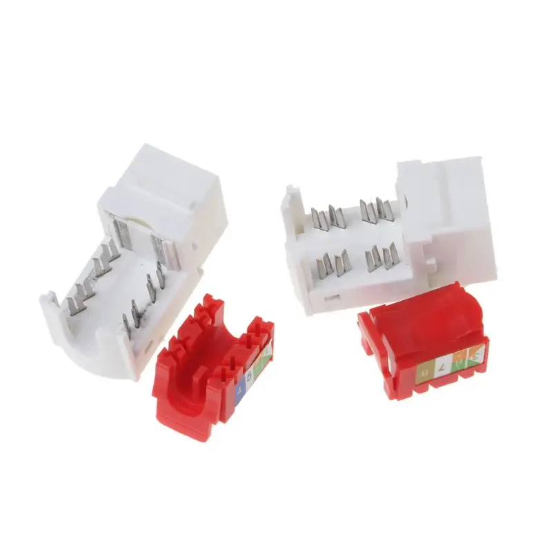 Сетевой модуль CAT6 2 шт. информационный гнездо соединитель RJ45 адаптер модули Keystone