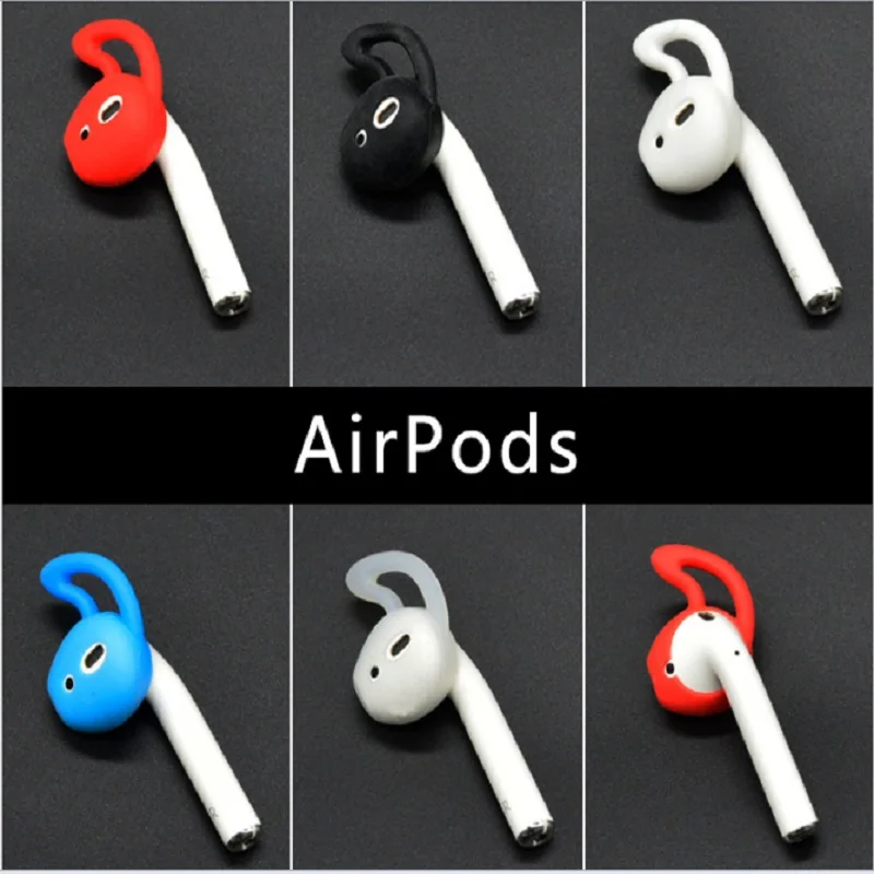 

1 Pairs Cover With Hook Silicone Earphone For AirPods EarPods Tips Earbuds free shipping