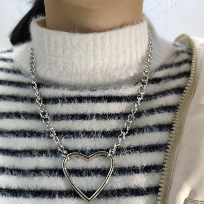 Стильные и привлекательные женские Harajuku ручной работы звено цепи ожерелье с