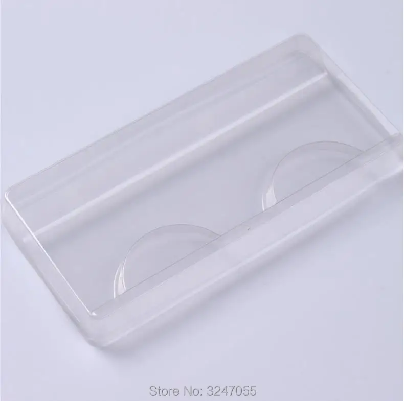 100 шт./лот пустая прозрачная упаковочная коробка для накладных ресниц инструмент