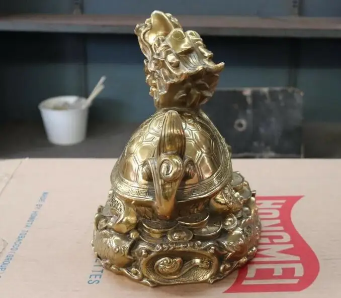 Китайский Фен-шуй медная Медь богатство юаней Bao деньги рыбы Дракон-черепаха