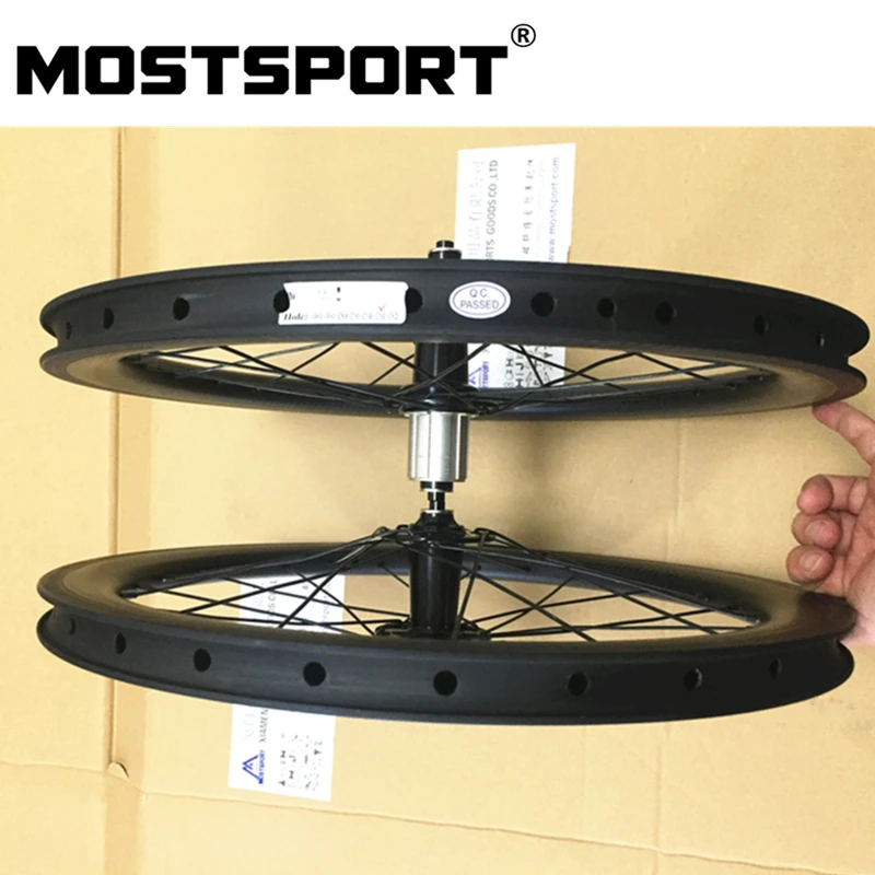 20&quot406 Disc Brake Carbon Wheels For Folding Bike 38mm Depth 25mm width Powerway CX32 Straight Pull hubs | Спорт и развлечения