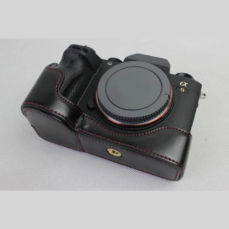 Чехол из искусственной кожи для камеры чехол на половину корпуса Sony ILCE 9 A9 A7mark3 A7III