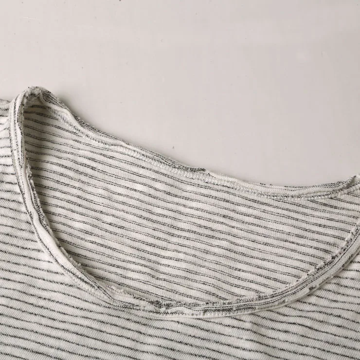 2017 Летний Новый Полосатый Круглый воротник стройная фигура футболка с короткими