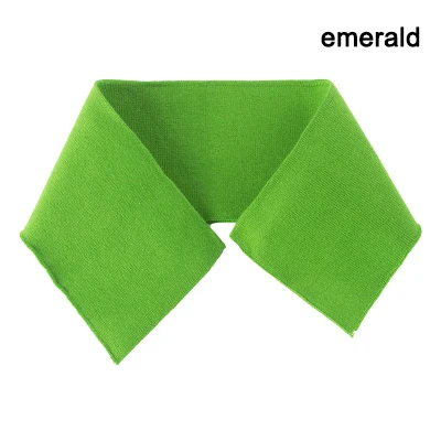 emerald 2 шт. 43*8 см Тонкая ребристая трикотажная ткань хлопок стрейч ткань для шитья воротник футболки бейсбольная одежда 28 цветов - Цвет: emerald
