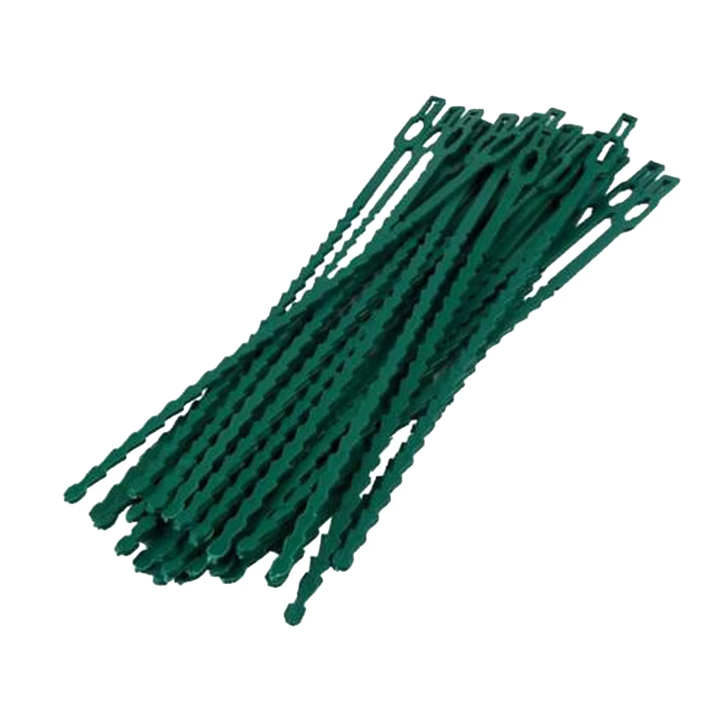

30/50pcs Adjustable Garden Tie Plastic Covered Wire Plant Tie Support Garden Bonsai DIY Tools for Home Garden Office Shop
