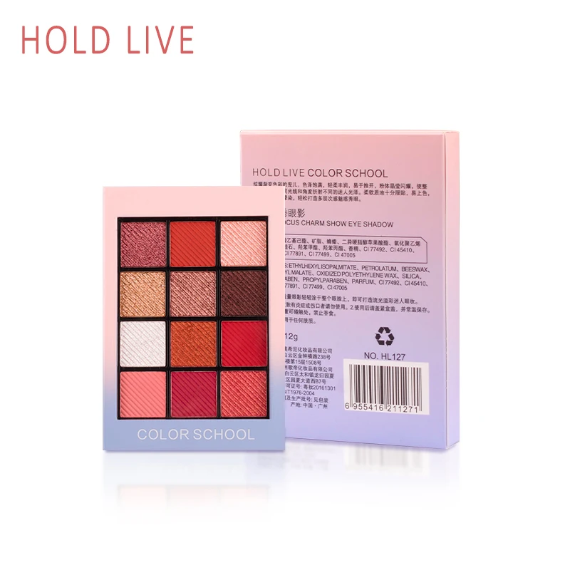 Провести жить 12 Цветов Средства ухода для век хэдоу Палитры Матовая Алмазный