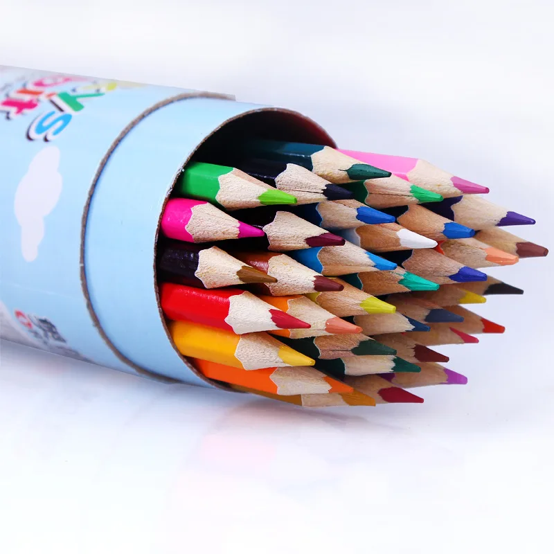 Школьные Профессиональные цветные карандаши для рисования в бутылках 24 цвета 36