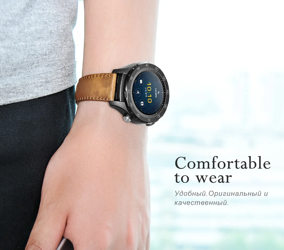 HOCO Quick Release Watch Band 20 мм ремешок из натуральной кожи для huawei Часы Спорт Смарт часы Ретро замена Браслет