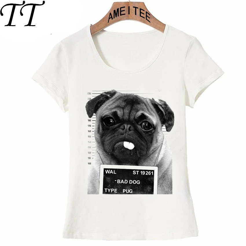Новый Harajuku Модные женские футболка BAD DOG Дизайн женская высокое качество