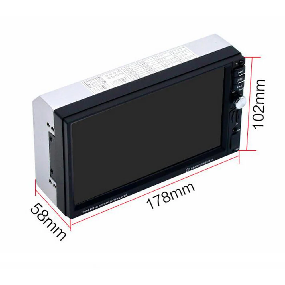 Автомобильный 7 дюймовый сенсорный ЖК экран автомобильное радио Авторадио 2 Din