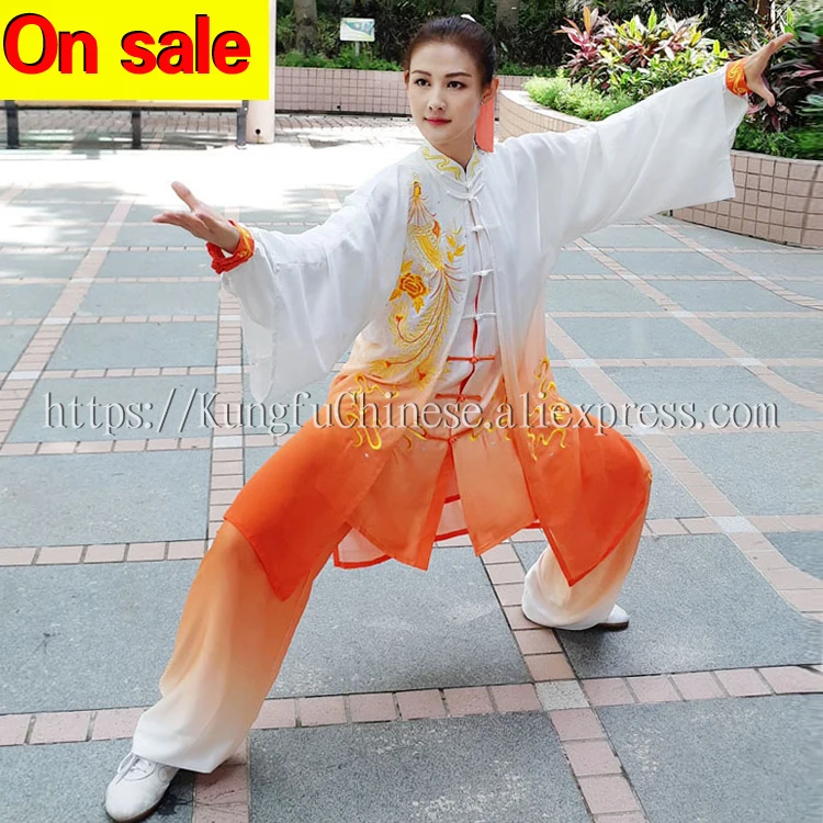 Распродажа китайская одежда Tai chi женский костюм для представлений кунг фу женщин