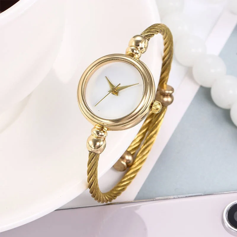 Часы женские кварцевые с маленьким гладким циферблатом уникальные роскошные