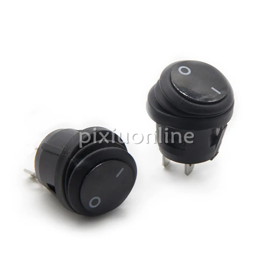 

2pcs/bag DS693 250V/6A Round 2feet 2shifts Waterprooof Cover Rocker Switch Free Canada Shipping
