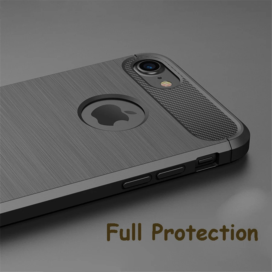 New Soft TPU Carbon Fiber Phone Case For iPhone X 8 7 Plus 6 6s 5 5s SE XS MAX XR 11 Pro Max Luxury Armor Silicone Shockproof |