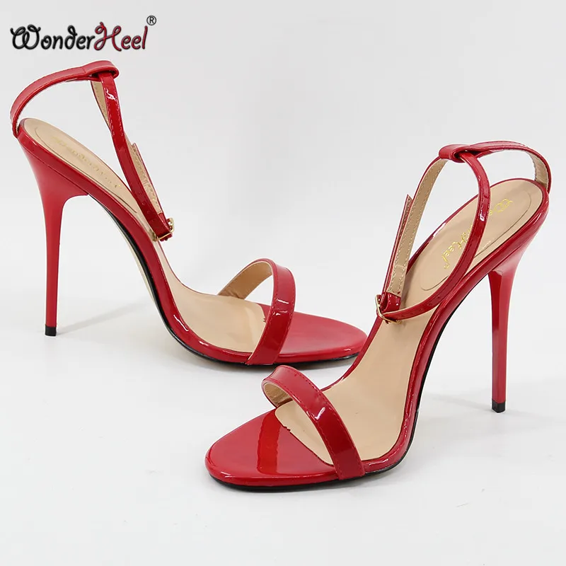 Wonderheel Новинка очень высокий каблук. Женские босоножки с ремешком на щиколотке