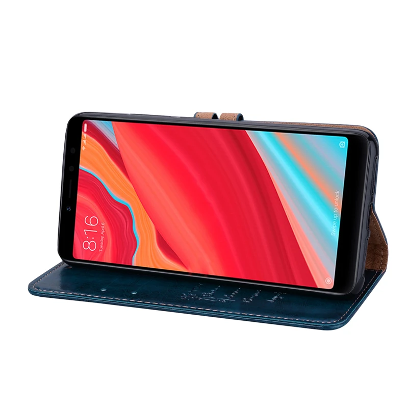 Роскошный кожаный чехол для Xiaomi Redmi S2 S 2 redmi Y2 Флип Бумажник Обложка принципиально