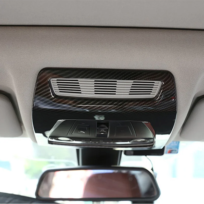 Автомобиль ABS карбоновое волокно внутренняя крыша для чтения свет крышка отделка