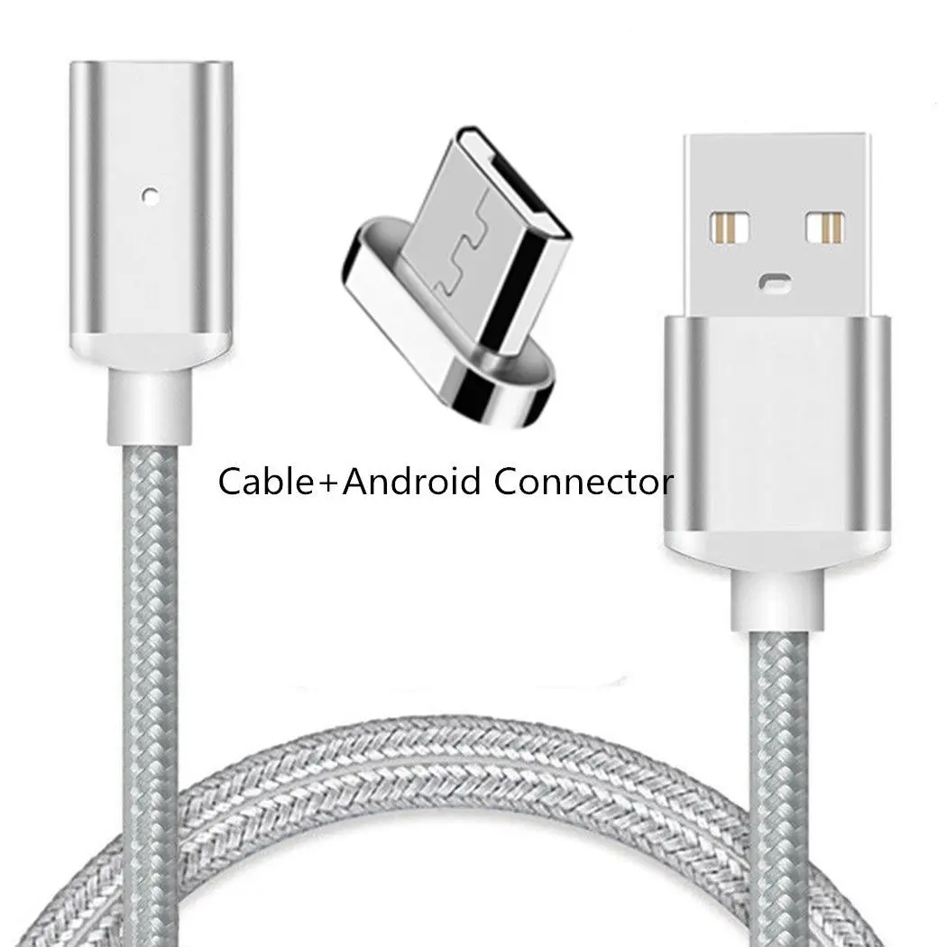 Micro USB Cable Магнитный кабель USB для быстрой зарядки, магнитный кабель usb type C для зарядки и передачи данных, кабель Micro USB для мобильного телефона, usb-шнур - Цвет: Micro USB Cable