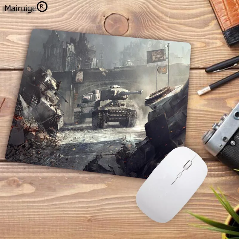 22X18CM Mairuige Promotion Russia 220*180*2MM High Speed New World of Tanks Game Vintage Stylish Mouse Pad Gaming Rectangle Mousepad - Цвет: 22X18CM