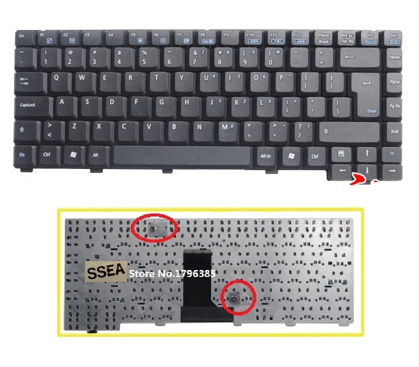 

Клавиатура для ASUS A6000 A6000V A3000 A9 Z91 Z81 A3 A3N A3L A3G A6 A6R A6T A6J