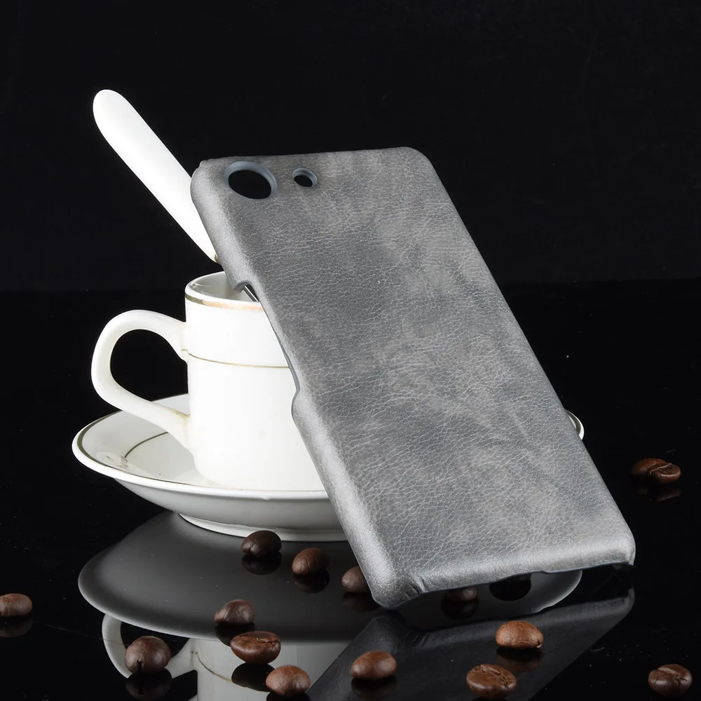 gray Личи узор ретро из искусственной кожи чехол для sony Xperia Ace SO-02L 10PLUS для Xperia 1 XZ4 Compact L3 XZ3 XA2 XZ2 Premium XA2 ultra - Цвет: gray